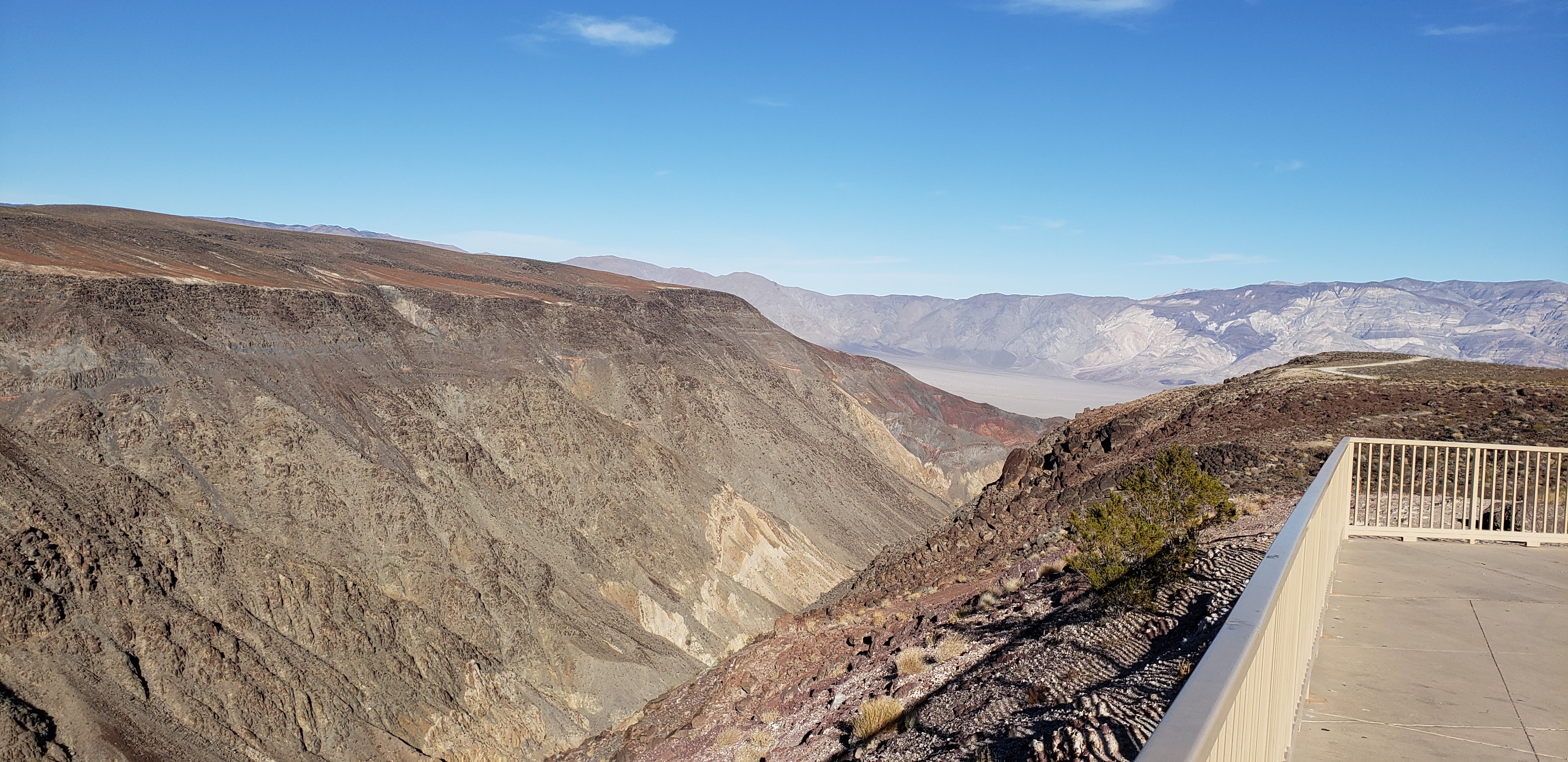 A canyon view from a lookout point.